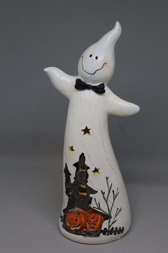 LED Light Up White Halloween Ghost - Used