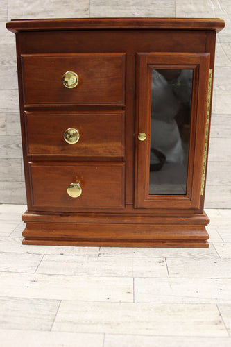 Vintage Wooden Jewelry Box - Used