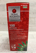 Load image into Gallery viewer, Home Accents Holiday 100 Green Incandescent Mini Lights - New