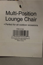 Load image into Gallery viewer, Vintage Folding Vinyl Jelly Tube Chaise Lounge Beach Chair - Multi-Position -New