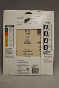ACE Bare Wood Sandpaper - 320 Super Fine Grit - 9" x 11" - 5 Sheets - NEW
