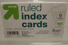 Load image into Gallery viewer, Up &amp; Up Ruled Multicolored Index Cards - 3" x 5" - 100 Count Pack - New