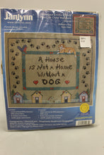 Load image into Gallery viewer, Janlynn Stamped Cross Stitch Kit - A House Is Not A Home Without A Dog - New
