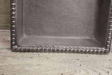Load image into Gallery viewer, IHI Silver Beaded Rim Cocktail Napkin Holder Tray - Made in India - Used