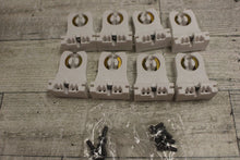 Load image into Gallery viewer, Set of 8 Leviton 105-13353-N Fluorescent Lampholder Pedestal Base - Open Box
