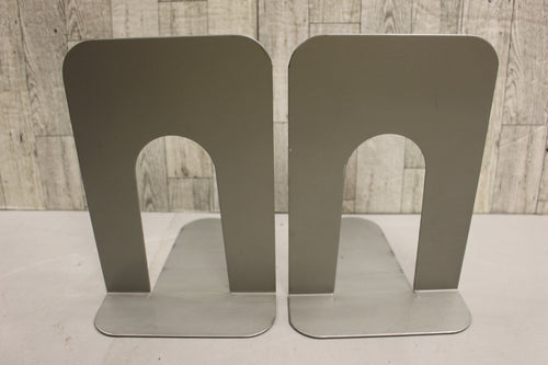 VINTAGE Metal Industrial Library Book Ends - Used
