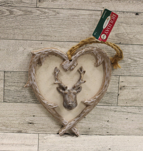 Heart Shaped Deer Christmas Ornament - 6