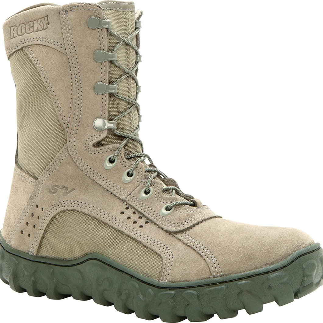 Rocky Men's S2V Steel Toe Tactical Boots - Sage Green - Size: 6.5M – New