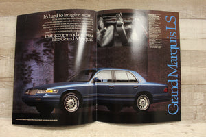 Vintage 1996 Mercury Vehicle Lineup Brochure Catalog -Used