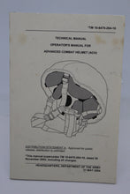 Load image into Gallery viewer, Technical/Operators Manuel for Advanced Combat Helmet (ACH) - TM 10-8470-204-10