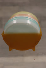 Load image into Gallery viewer, Vintage Tupperware Lot of 4 Pastel Wagon Sheel Coasters with Tray - Used