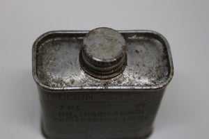 Vintage Military 2oz Oil Can Standard Oil Company Bayway NJ -Used