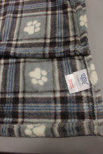 Load image into Gallery viewer, Humane Society Decorative Fleece Paw Print Throw Blanket - 60x70 - Used