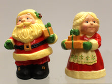 Load image into Gallery viewer, Vintage Hallmark Mr. &amp; Mrs. Santa Claus Salt and Pepper Shaker - Used