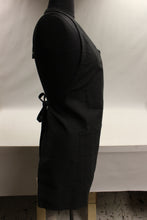 Load image into Gallery viewer, Fame Fabrics Adjustable V Neck Black Apron - F23 - Used