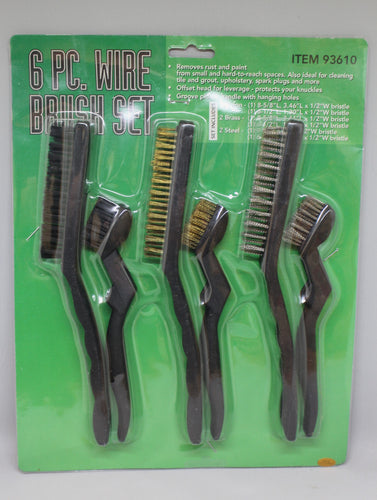 Harbor Freight 6 Pc. Wire Brush Set - New