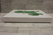 Load image into Gallery viewer, Dinosaur T-Rex “I Love You This Much” Canvas Wall Art -11&quot; x 14&quot; - Used