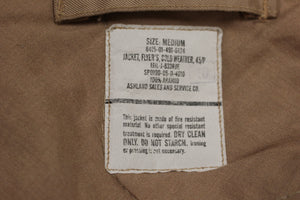 USAF Men's Flyer's Cold Weather Jacket - Size: Medium - Tan - 45/P - Used