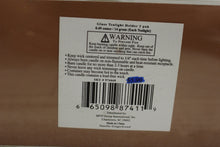 Load image into Gallery viewer, Set of 3 Round Vanilla Gingerbread Scented Tealight Candles in Glass Holders-New