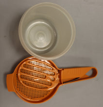 Load image into Gallery viewer, Tupperware "Sift-It" Handheld Flour Sifter - Orange - 1493-16 - Used