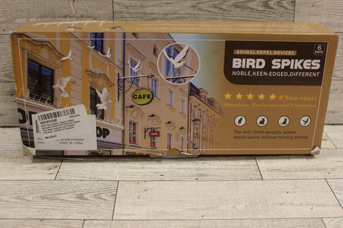 Reusable Plastic Bird Spikes - 6 Pieces - New