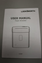 Load image into Gallery viewer, Locksworth 8-Sheet Micro Cut Paper Shredder - AZ1687 - Black - Used