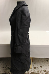 Vintage Military Women's Trenchcoat/Rain Jacket - 8R - Black - Used