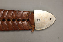 Load image into Gallery viewer, Leather Western Concho/Braided Belt - 35 " long - 66706 - Used