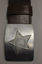 Load image into Gallery viewer, Russian Military Belt with Silver Buckle - Used