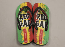 Load image into Gallery viewer, Banana Peel Men&#39;s I Weed Reggae Flip Flops - Size: 8/9 - New