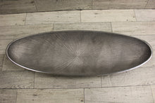 Load image into Gallery viewer, Modern Metal Simply Designz Oval Serving Bowl Tray Centerpiece - Used