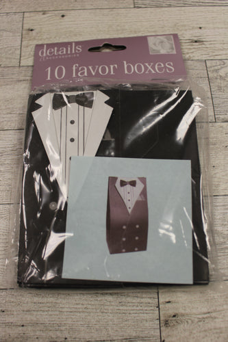 Details Accessories 10 Weddding Favor Boxes - Set of 10 - New