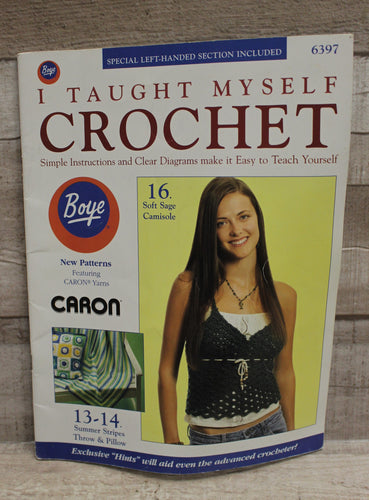I Taught Myself Crochet - Simplete Instructions & Clear Diamgrams - Used