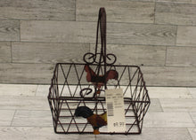 Load image into Gallery viewer, Rooster Chicken Wire Basket Home Farm Decor - New