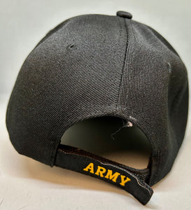 United States Army Veteran Baseball Cap - Black - Adjustable - New