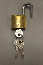 Load image into Gallery viewer, Vintage Guard Security Brass Padlock with Keys - Used