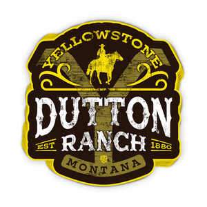 Yellowstone Dutton Ranch Est 1880 Decal - 3.42" x 3.63" - New
