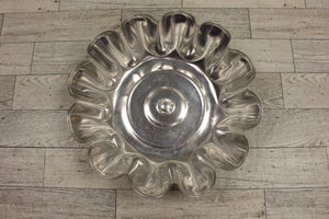 Vintage 1950 Aluminum 3x9 Fluted Jello Mold - Used