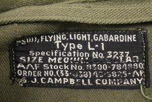 Load image into Gallery viewer, USAAF Flying Light Gabardine Suit - Type L-1 - Choose Size - Used