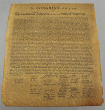 Load image into Gallery viewer, 4 Documents of Freedom - Reproductions - Declaration, Constitution, Bill of Righ