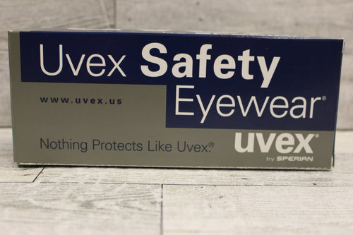 Uvex XC Genesis Safety Glasses W/ Black Frame & Gray Lens - S3301X - New