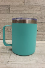 Load image into Gallery viewer, Teachers Plant Seeds That Grow Forever Insulated Metal Coffee Mug - Teal - Used