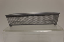 Load image into Gallery viewer, Set of 3 Rubbermaid Interlocking Silver Mesh Organizers - 9" x 3" - Used