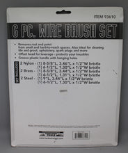 Load image into Gallery viewer, Harbor Freight 6 Pc. Wire Brush Set - New