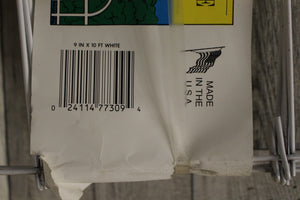 White Round Folding Garden Fence - 9 in x 10 ft - New