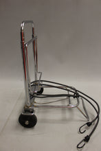 Load image into Gallery viewer, Vintage Folding Luggage Cart with Wheels and Bungie Strap - Used
