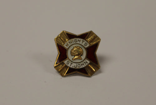 St. John Knights Templar Screw On Lapel Pin - Used