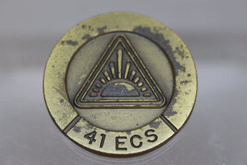 41 ECS Electronic Combat Squadron Challenge Coin - Compass Call 1989 - 1990