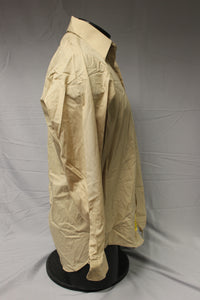 US Army Men's Tan Dress Shirt - 15 x 32 - 8405-01-005-1042 - Used
