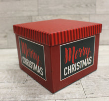 Load image into Gallery viewer, Expressive Design Medium &quot;Merry Christmas&quot; Gift Box - 5&quot; x 5&quot; x 4&quot; - New